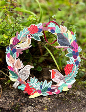 Load image into Gallery viewer, Birds &amp; Berries Christmas Wreath
