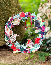 Load image into Gallery viewer, Birds &amp; Berries Christmas Wreath
