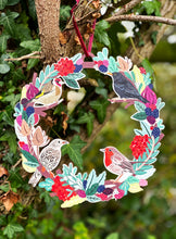 Load image into Gallery viewer, Birds &amp; Berries Christmas Wreath
