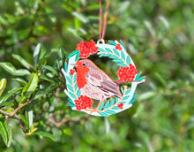 Load image into Gallery viewer, Robin &amp; Rowan Berries Christmas Decoration
