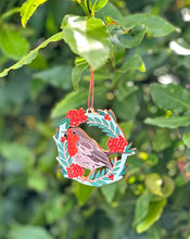 Load image into Gallery viewer, Robin &amp; Rowan Berries Christmas Decoration
