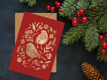 Load image into Gallery viewer, Pack of 4 Foiled Christmas Cards
