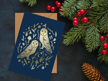 Load image into Gallery viewer, Pack of 4 Foiled Christmas Cards
