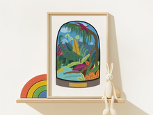 Load image into Gallery viewer, The Age of the Dinosaurs Bell Jar Print
