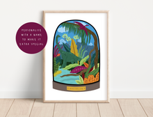 Load image into Gallery viewer, The Age of the Dinosaurs Bell Jar Print
