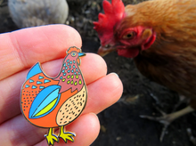 Load image into Gallery viewer, Chicken Enamel Pin
