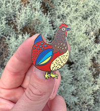 Load image into Gallery viewer, Chicken Enamel Pin *Seconds*
