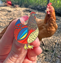 Load image into Gallery viewer, Chicken Enamel Pin *Seconds*
