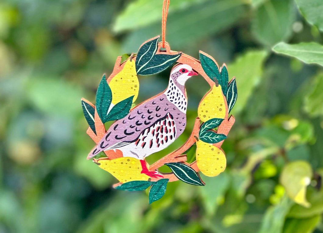 Partridge & Pears Christmas Decoration